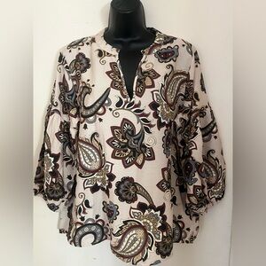 Alex & Parker Paisley Print Women's Top